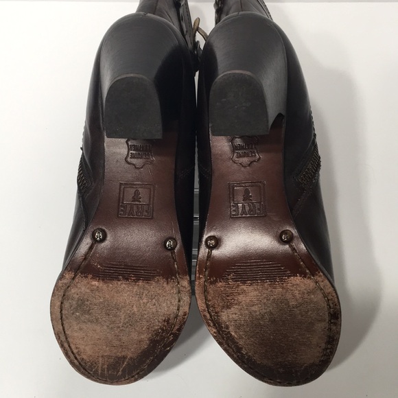 Frye brown boot with buckle - Picture 8 of 12